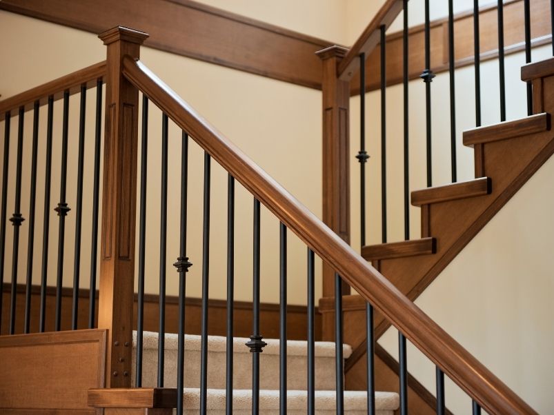 barandilla de madera