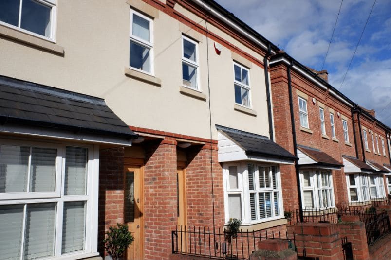 Fachadas en casas de pueblos